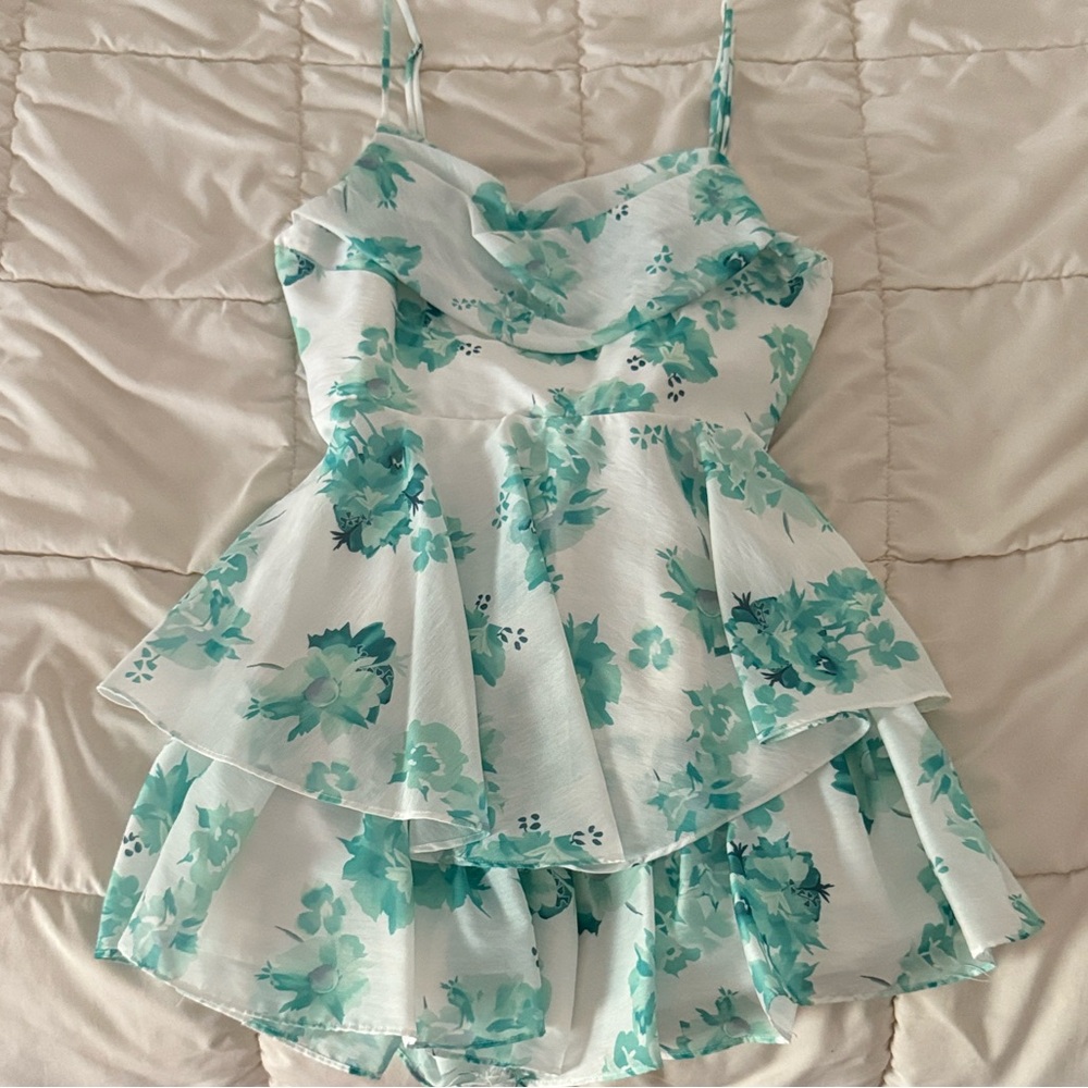 Floral Tiered Dress/Romper